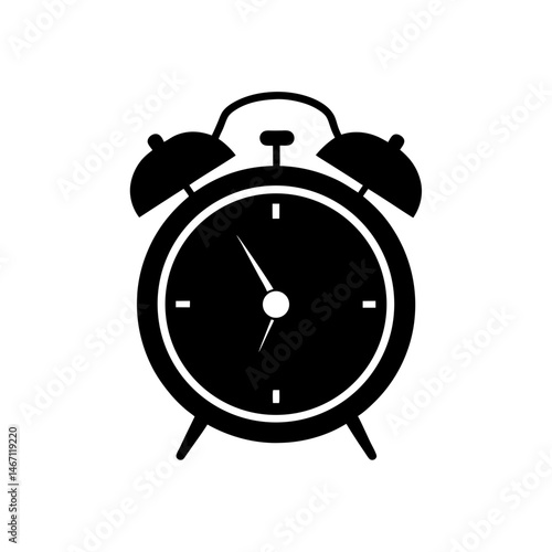 alarm clock  a twin bell metal alarm clock 