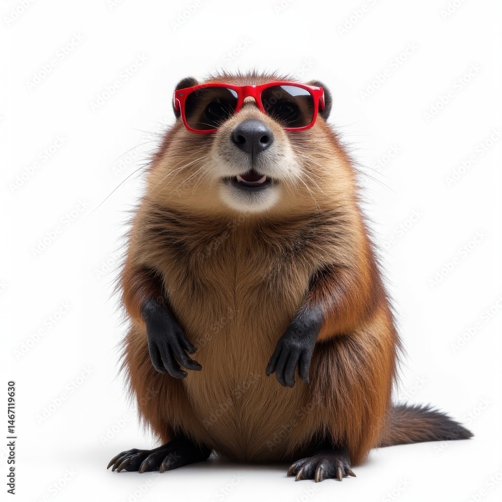 Fototapeta premium Cool Groundhog