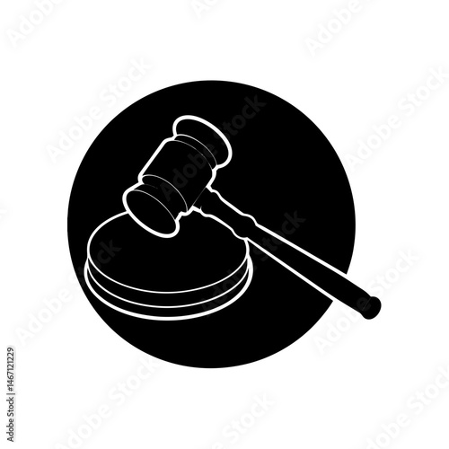gavel  a dark wooden judge s gavel resting on a ro 
