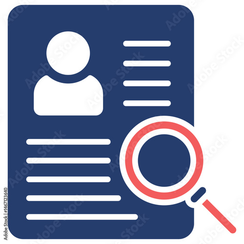 Job Vacancy glyph color icon