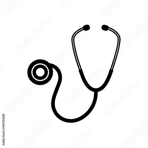 stethoscope  a classic stethoscope with earpieces .svg