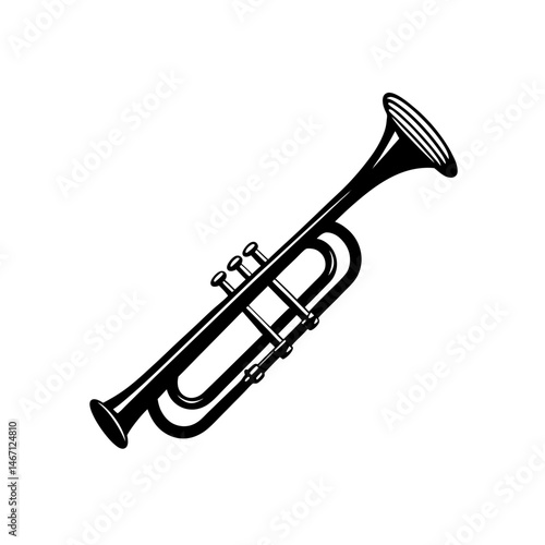 trumpet  a brass trumpet with visible valves  slig.svg