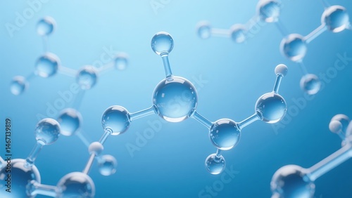 abstract background with molecule