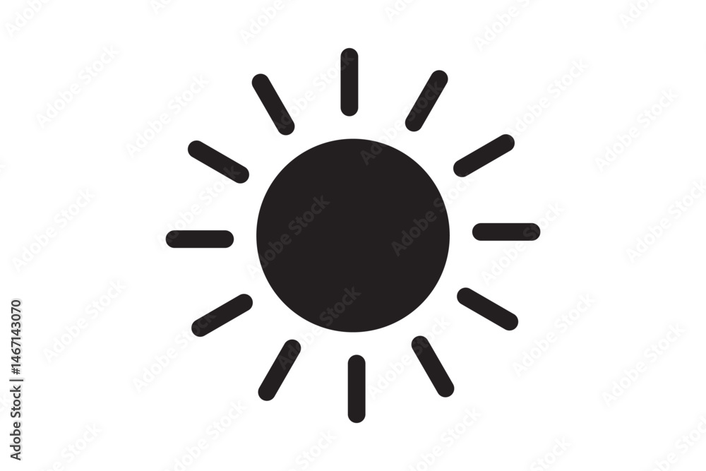 sunny sun sunlight solar heat weather flat icon symbol vector sunny sun sunlight solar heat weather flat icon symbol vector