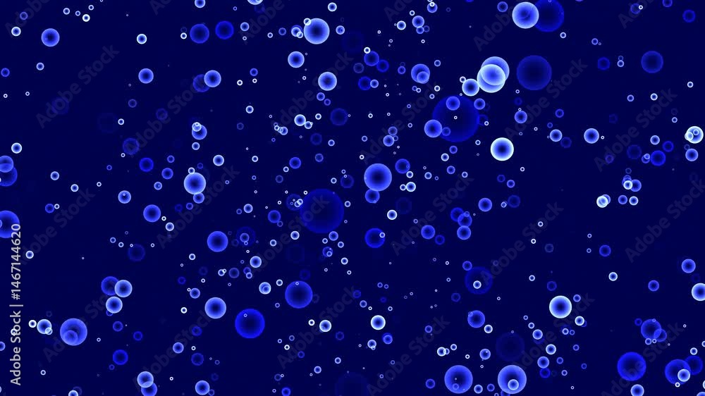 Mesmerizing blue bubbles drift gracefully in a cosmic dark backdrop. Mesmerizing blue bubbles drift gracefully in a cosmic dark backdrop.