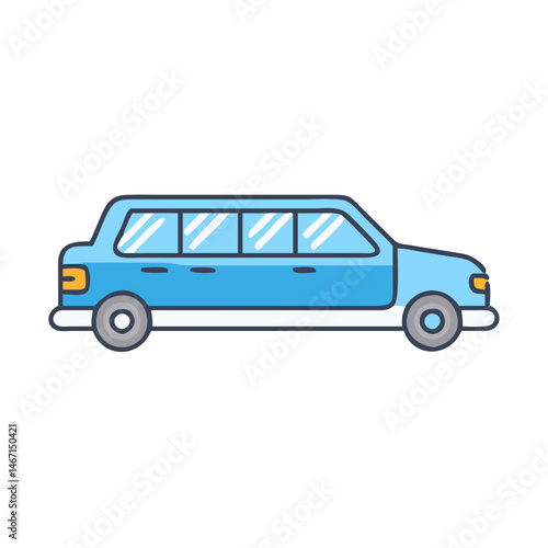 Find blue limousine car rental service for wedding party prom night transportation vehicle ride share