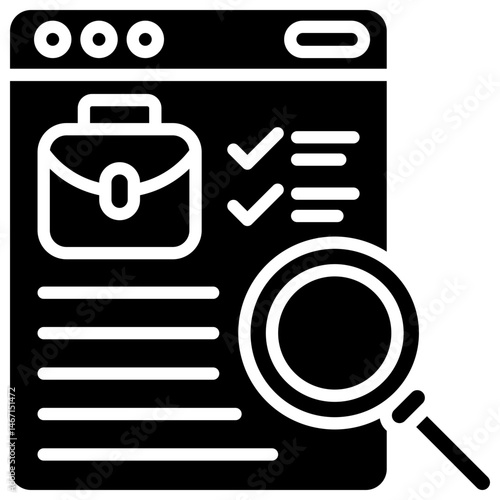 Job Description glyph icon