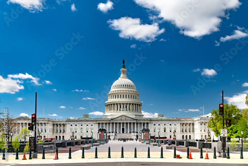 Konstfotografi Panoramic view of Capitol building in Washington D