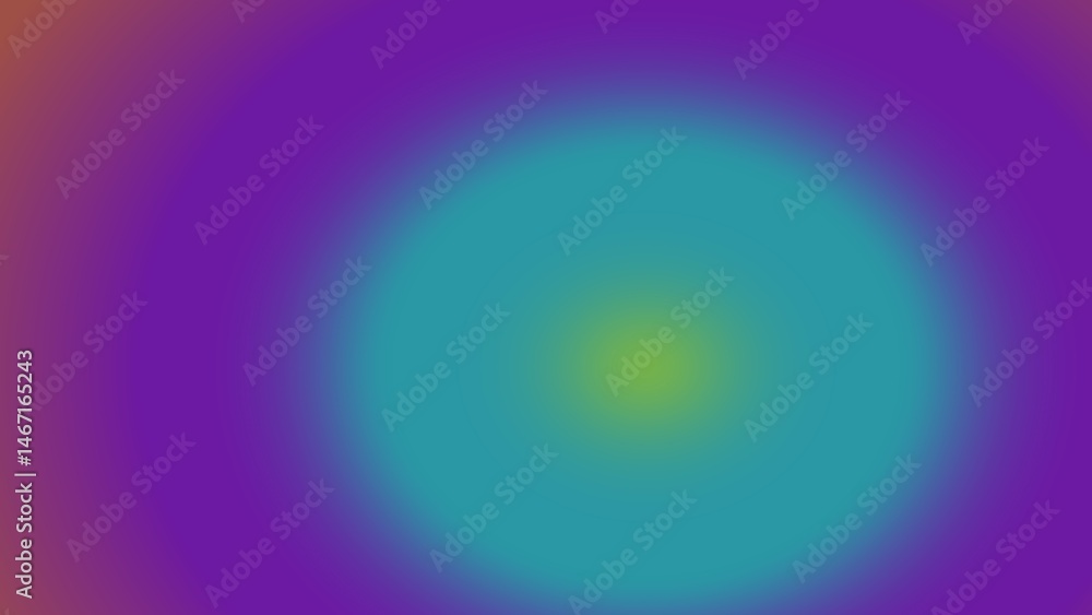 Abstract swirl of purple, teal, and yellow hues forming a blurred concentric circle Abstract swirl of purple, teal, and yellow hues forming a blurred concentric circle