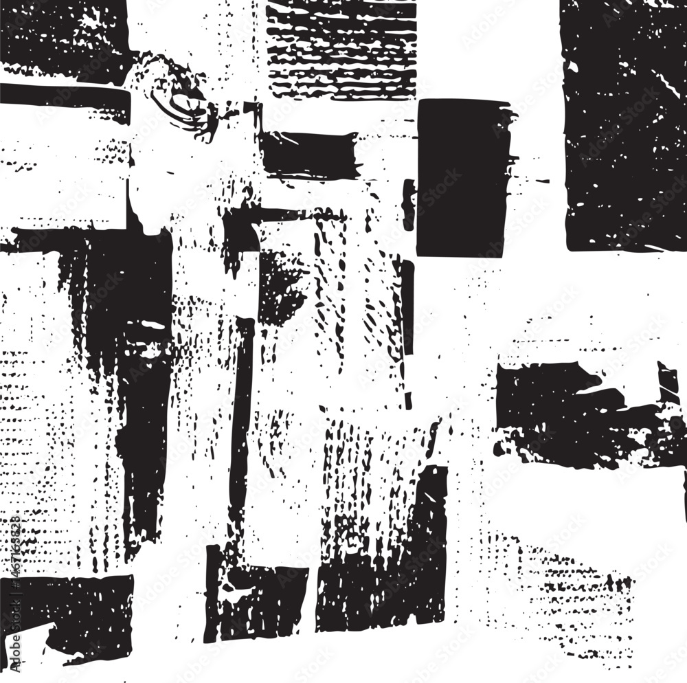 Abstract black and white brushstrokes create a dynamic textured composition. Abstract black and white brushstrokes create a dynamic textured composition.