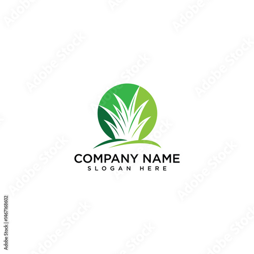 Landscape logo icon design isolated white background