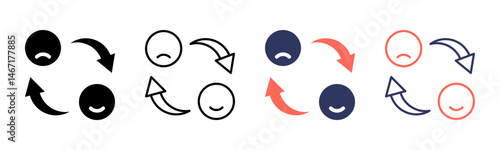 Feedback icon sheet multiple style collection