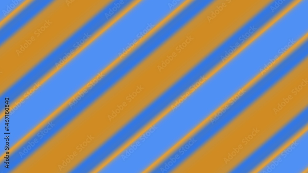 Obraz premium Diagonal stripes in shades of blue and orange
