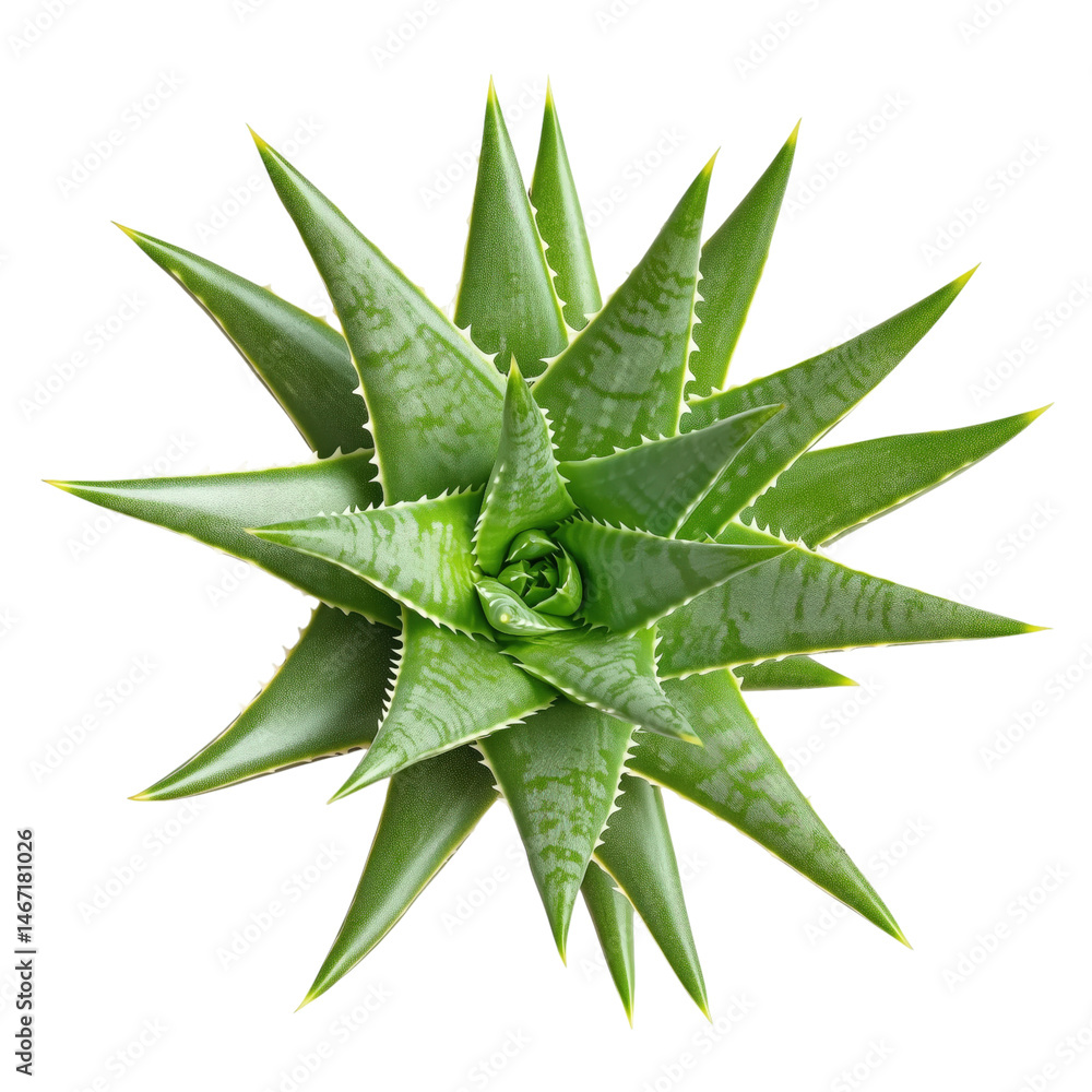 aloe vera plant on isolated background isolated