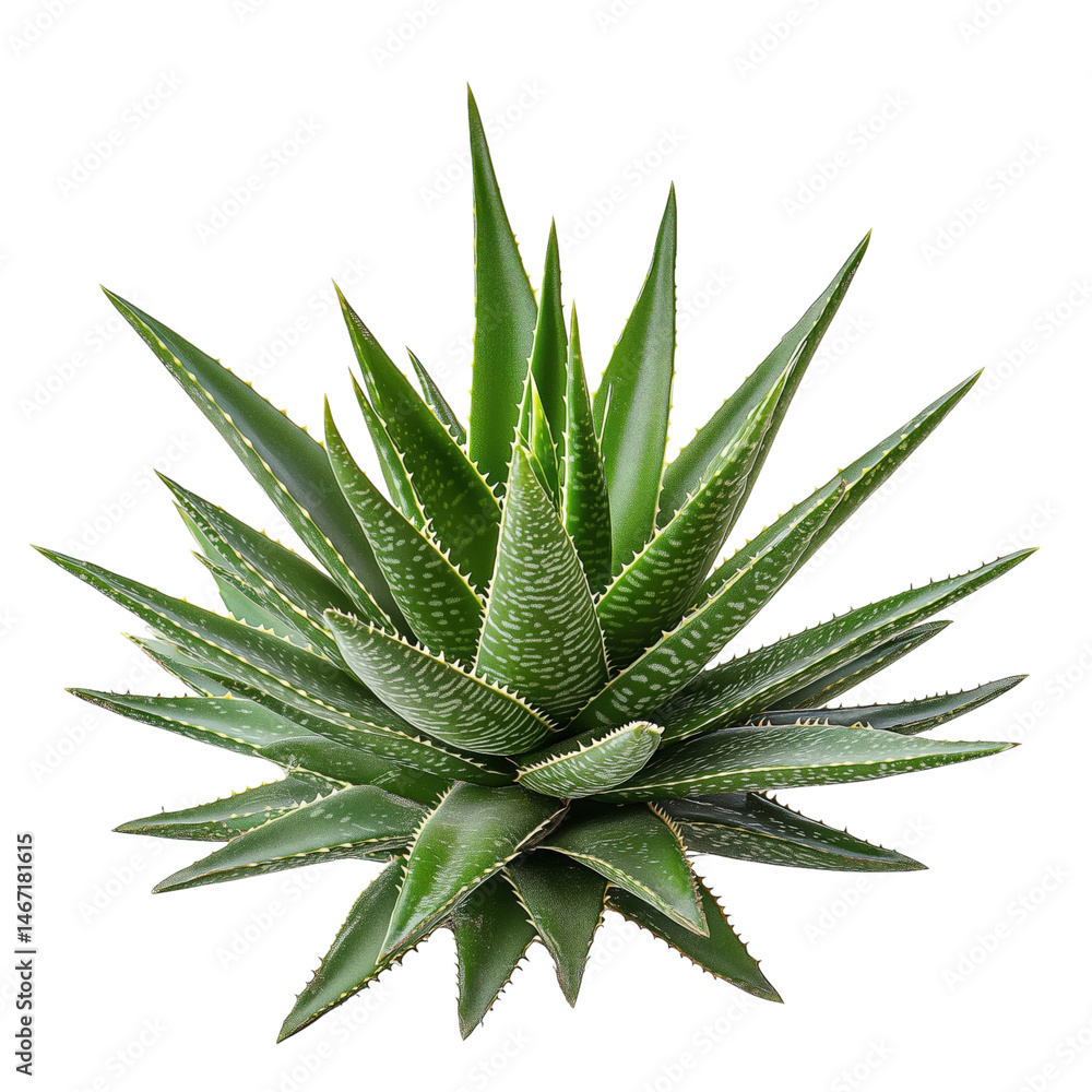 aloe vera plant on isolated background isolated