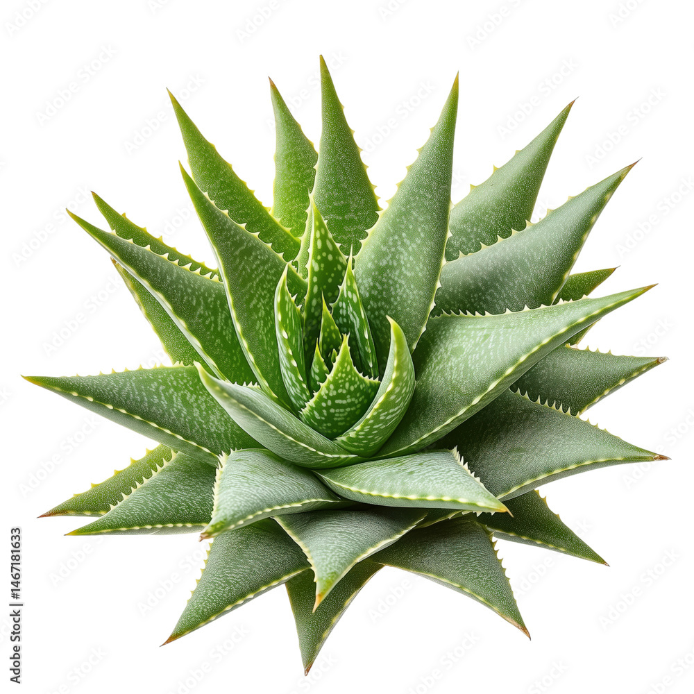 aloe vera plant on isolated background isolated