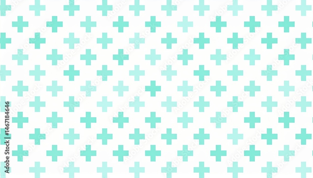 Aqua Teal Cross Pattern Background Subtle Gradient Seamless Repeating Texture Design Aqua Teal Cross Pattern Background Subtle Gradient Seamless Repeating Texture Design