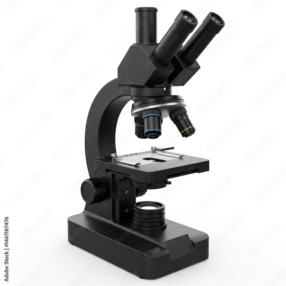 microscope isolated on white microscope isolated on white