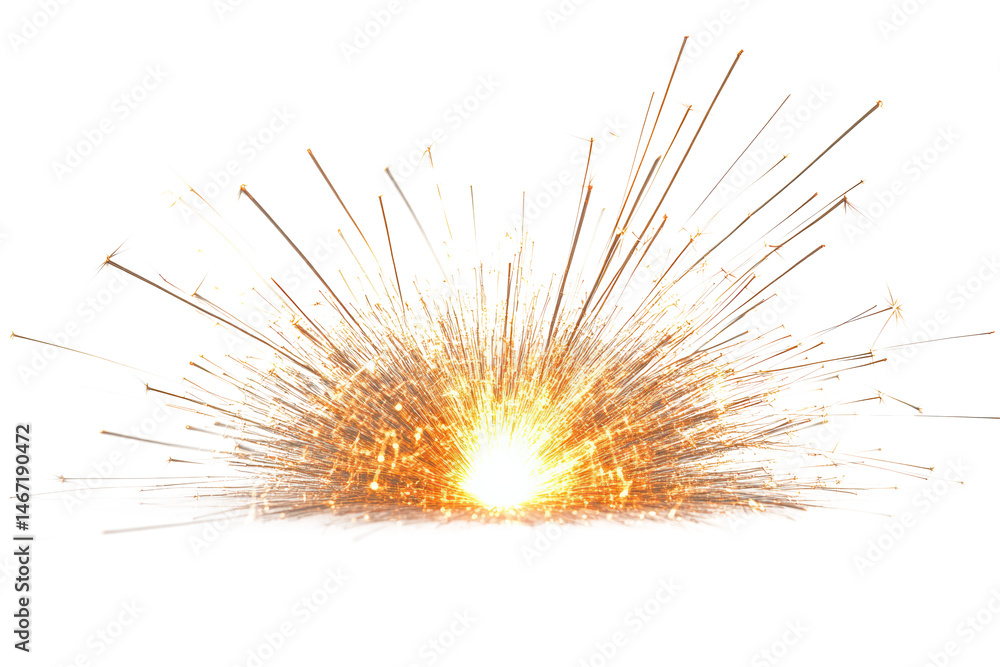 Naklejka premium Stunning Sparkler Burst: A Captivating Display of Light and Energy