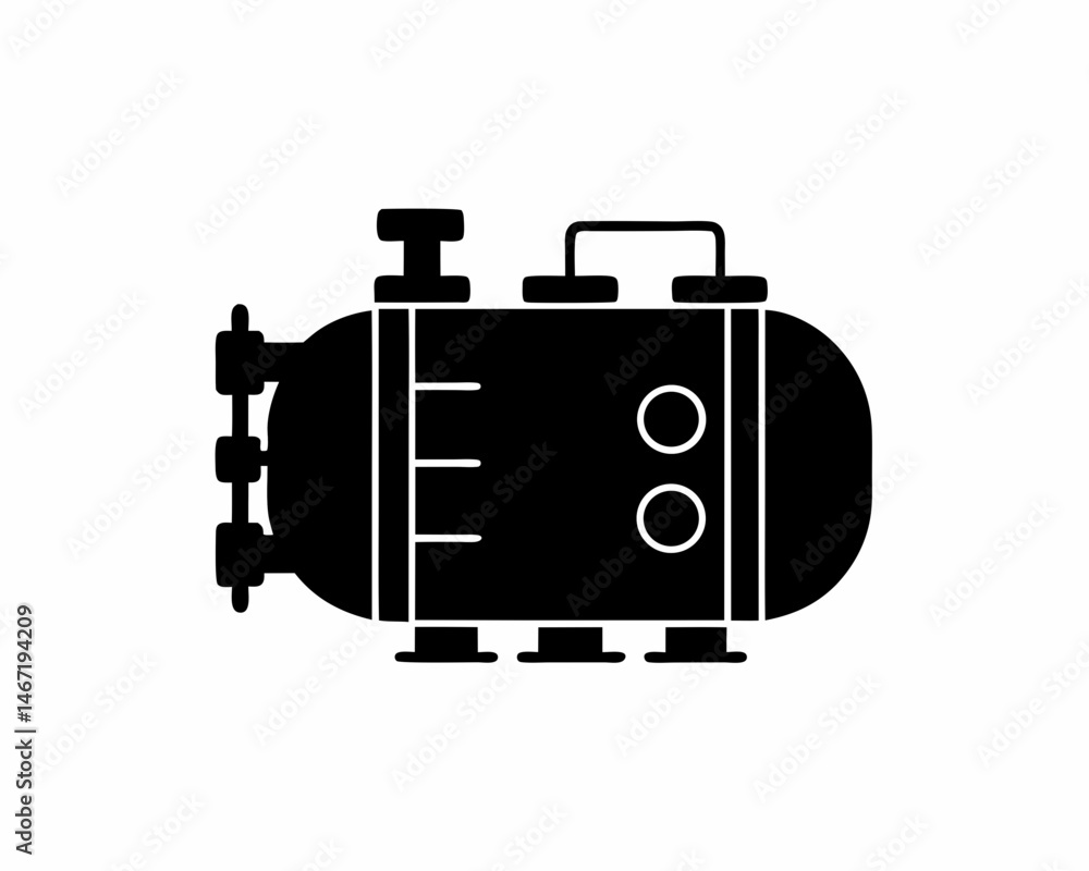 creative details ballast tank icon vector illustration creative details ballast tank icon vector illustration