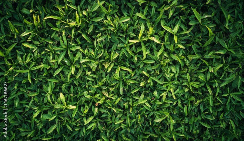 Close-up view of vibrant green foliage. Densely packed, small leaves in various shades of green Close-up view of vibrant green foliage. Densely packed, small leaves in various shades of green