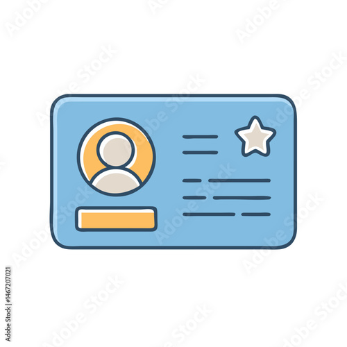 Find id card design template for employee identification and official document creation online now