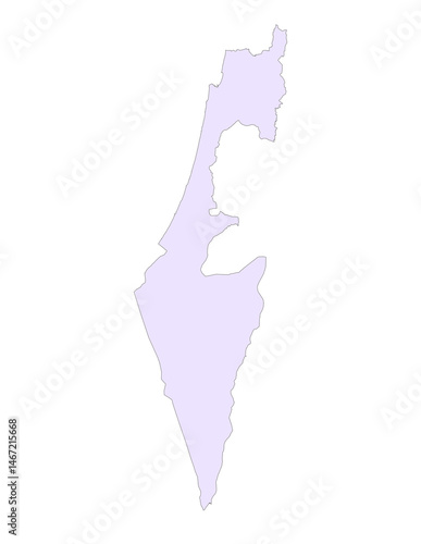 PNG Map of Isreal