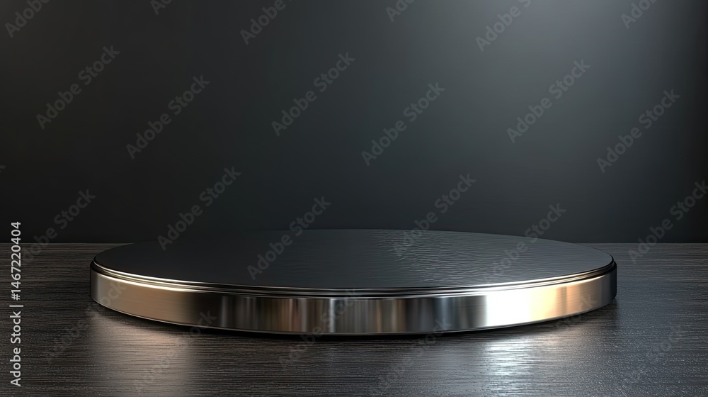 Metal podium with transparent background for product display purposes Metal podium with transparent background for product display purposes