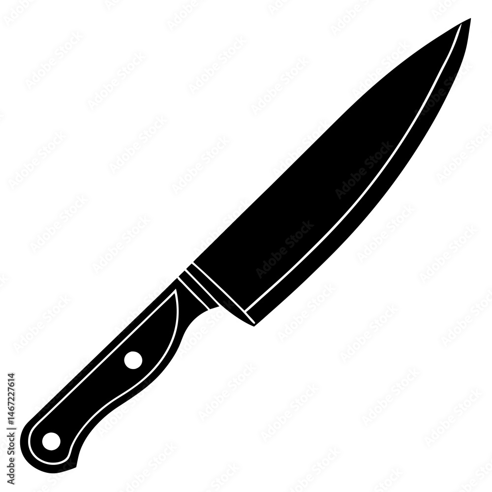 knife vector icon on white background knife vector icon on white background