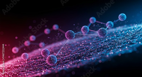 Abstract Digital Network Connection