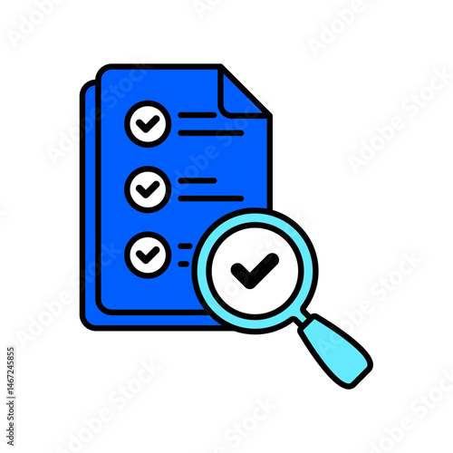 Icon a compliance review, isolated against a clean background.