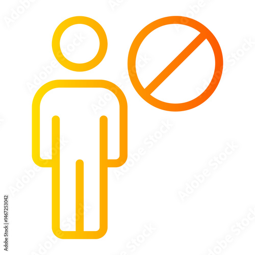 banned gradient icon