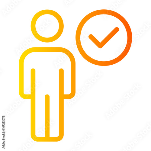 checking gradient icon