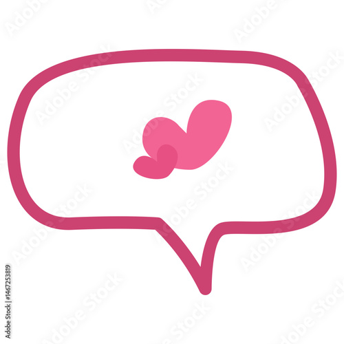 Pink Heart Illustration