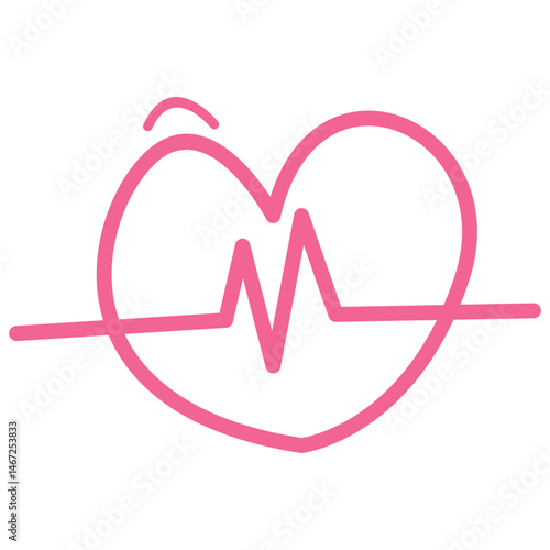 Pink Heart Illustration