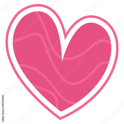 Pink Heart Illustration