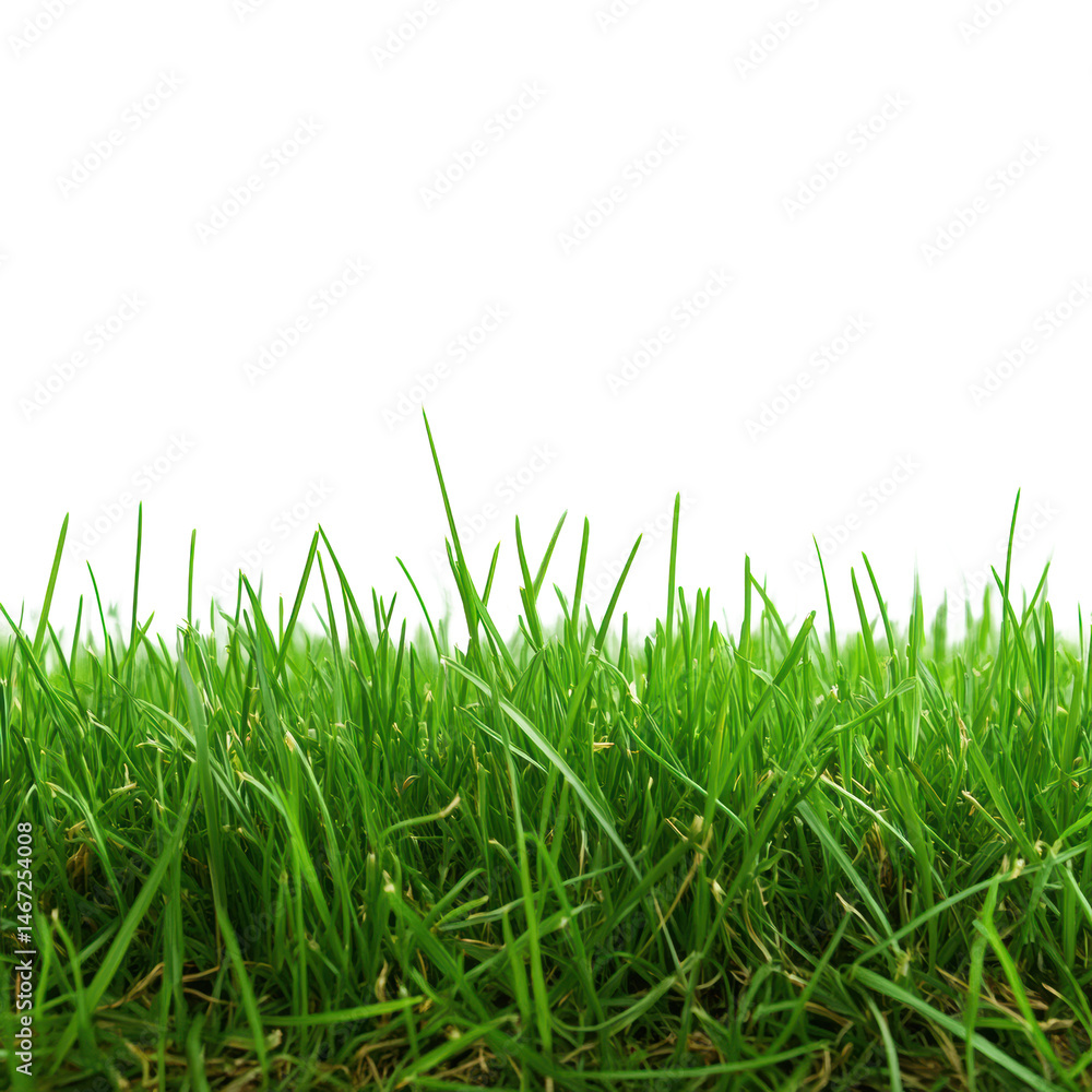 Fototapeta premium Vibrant Green Grass Blades Close Up Photography Lush Nature Scenery
