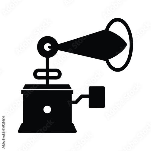 Telegraph Key Vector Silhouette Design