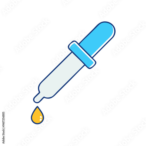 Dropper pipette liquid drop medical laboratory science chemistry tool equipment healthcare research