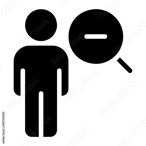 zoom out glyph icon