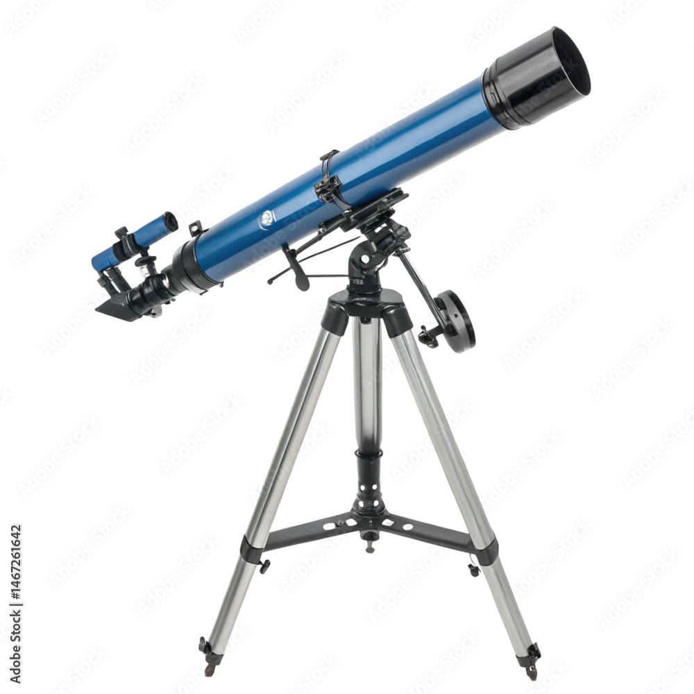 telescope on a white background telescope on a white background