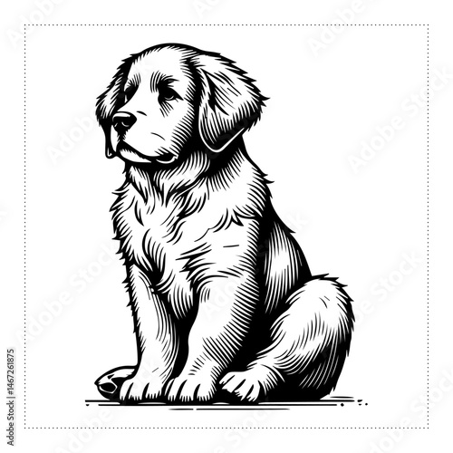 Cute and versatile Dog illustrations for t-shirts, stickers, books, and digital designs—perfect for commercial or personal projects