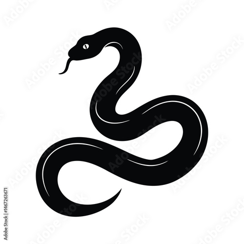 Boa Constrictor Vector Silhouette Art