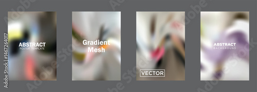 Abstract Gradient Mesh Background Poster Templates Design Vector
