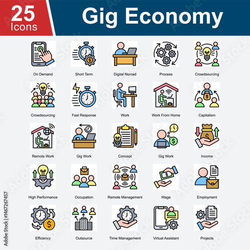 Gig Economy refers to a labor market characterized by short-term contracts, freelance work, and flexible, tech-enabled job opportunities, often outside traditional employment structures.