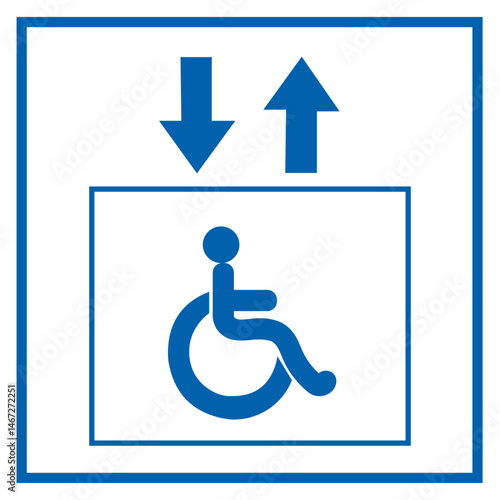 Cartello Disabili, diversamente abili, portatori di handicap, handicappati