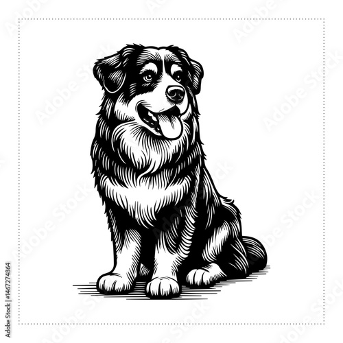 Cute and versatile Dog illustrations for t-shirts, stickers, books, and digital designs—perfect for commercial or personal projects