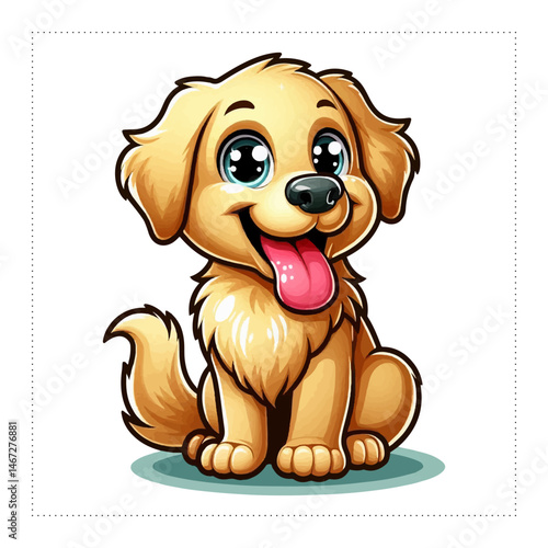 Wallpaper Mural Cute and versatile Dog illustrations for t-shirts, stickers, books, and digital designs—perfect for commercial or personal projects Torontodigital.ca