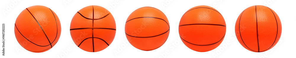 Fototapeta premium Orange basketball on transparent background png