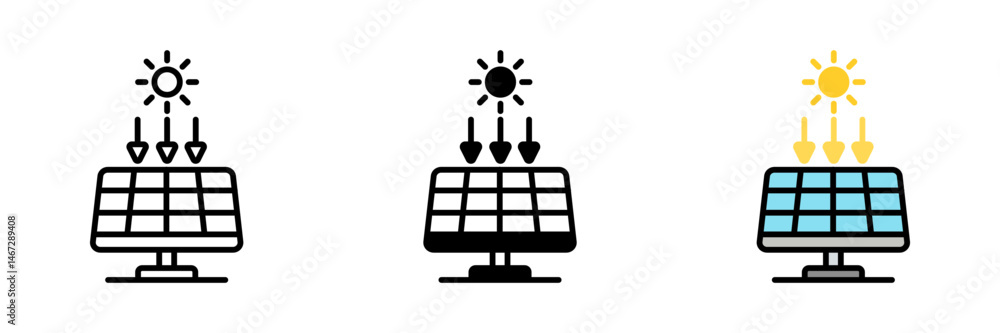 Fototapeta premium Photovoltaic Cell is a device that converts sunlight directly into electricity using semiconductor materials.